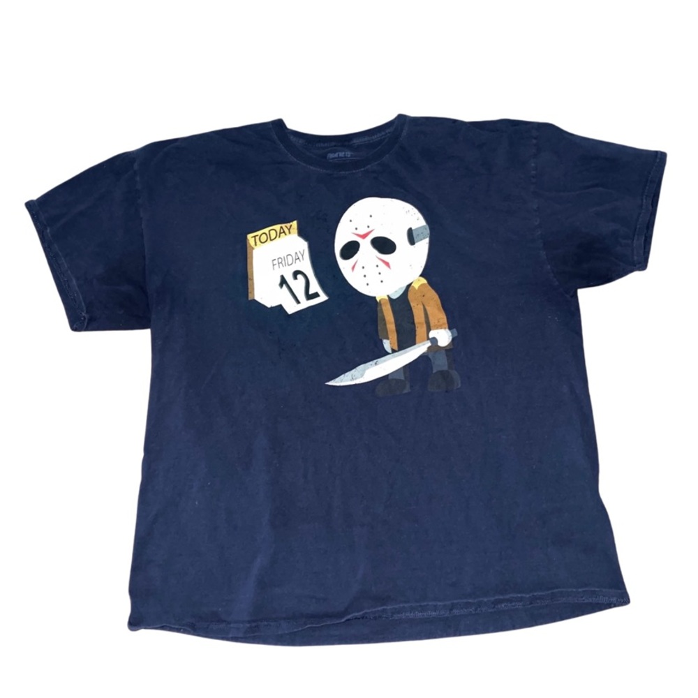 COPY - Friday the 13th “Sad” Jason Voorhees T-Shirt: Horror Spoof: 2XL